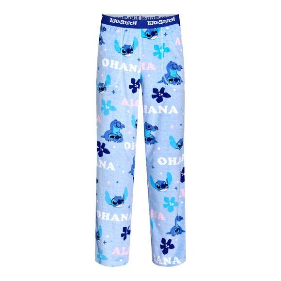 Disney Sleep Pants Pockets Lilo & Stitch Womens Soft Fabric Elastic Waistband - Picture 7 of 8